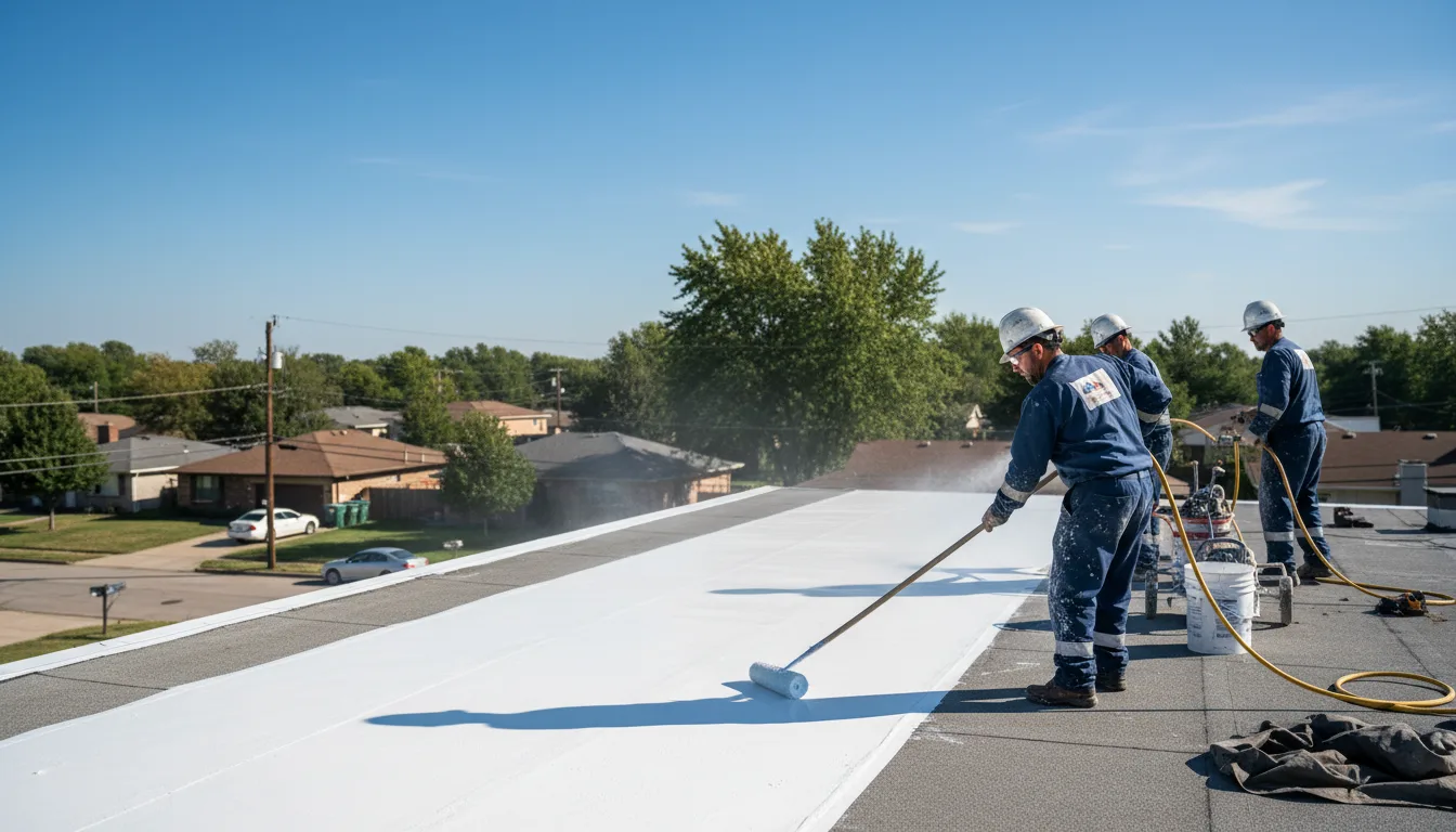 Commercial roof coating in Milano, TX near me